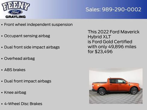 Used 2022 Ford Maverick XLT w/ XLT Luxury Package image 24