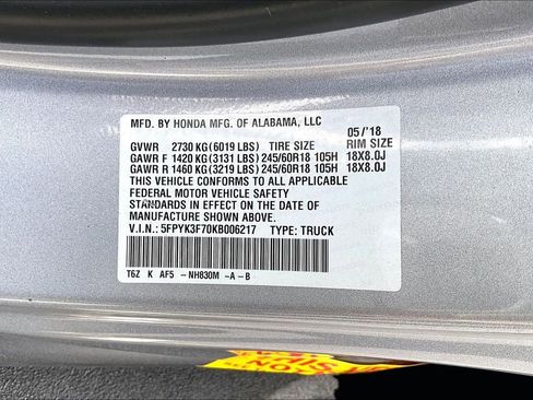 Certified 2019 Honda Ridgeline RTL-E image 14