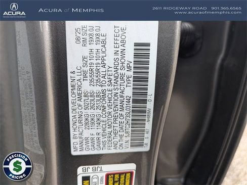 Certified 2025 Acura RDX SH-AWD w/ Advance Package image 30