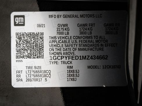 Used 2021 Chevrolet Silverado 1500 LT Trail Boss w/ Bed Protection Package image 36