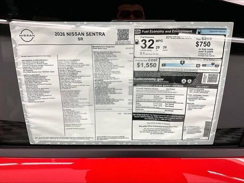 New 2026 Nissan Sentra SR w/ SR Premium Package FWD image 38