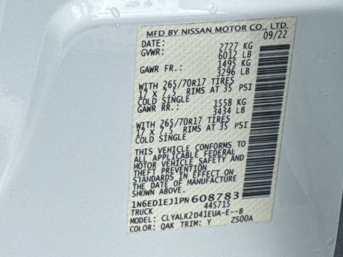 Used 2023 Nissan Frontier Pro-X w/ Pro-X Premium Package RWD image 34