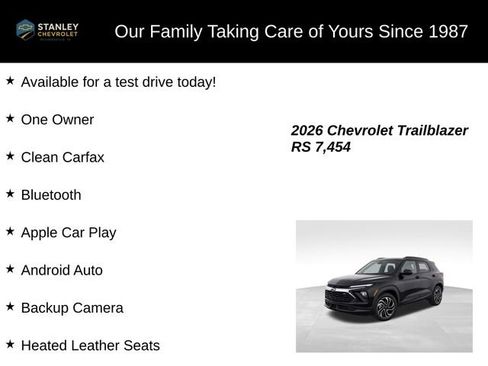 Used 2026 Chevrolet TrailBlazer RS w/ Convenience Package AWD/4WD image 9