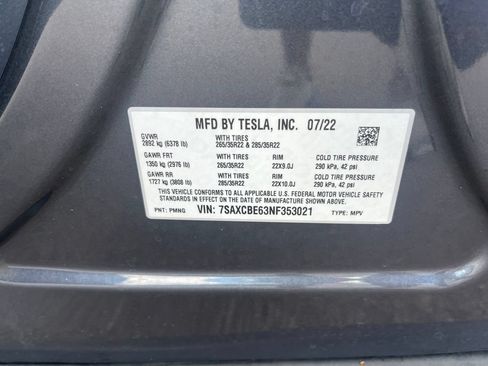 Used 2022 Tesla Model X Plaid AWD/4WD image 32