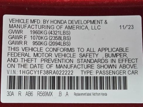 Used 2024 Honda Accord EX image 7