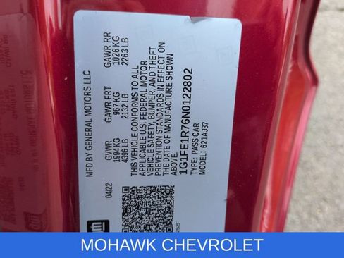 Used 2022 Chevrolet Camaro LT w/ RS Package RWD image 34