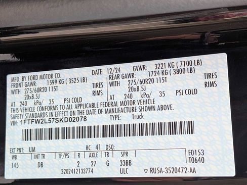 Used 2025 Ford F150 STX w/ STX Black Appearance Package AWD/4WD image 29