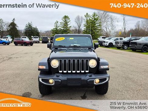 Used 2021 Jeep Wrangler Unlimited Sahara w/ Uconnect 4C Nav & Sound Group image 2