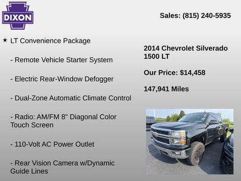 Used 2014 Chevrolet Silverado 1500 LT w/ LT Convenience Package AWD/4WD image 4