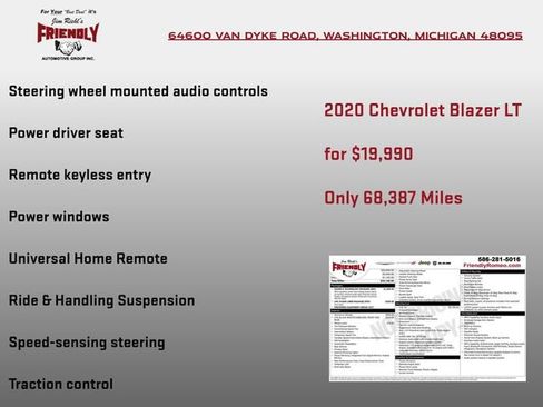 Used 2020 Chevrolet Blazer LT w/ Sound & Technology Package AWD/4WD image 8