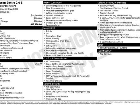 Used 2012 Nissan Sentra 2.0 S image 33