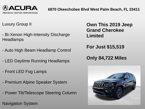 Used 2019 Jeep Grand Cherokee Limited w/ Luxury Group II RWD image 12