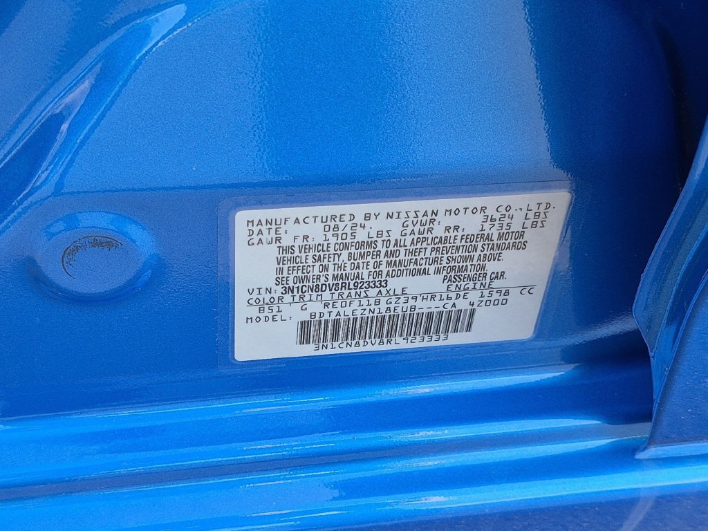 Used 2024 Nissan Versa S w/ Trunk Package FWD image 28