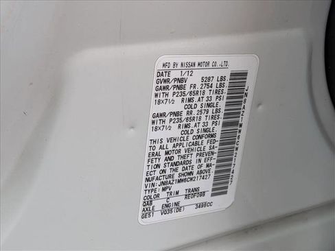 Used 2012 Nissan Murano SV image 25