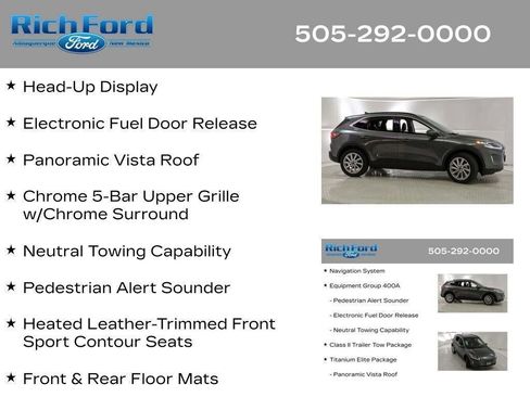 Used 2021 Ford Escape Titanium w/ Titanium Elite Package AWD/4WD image 70