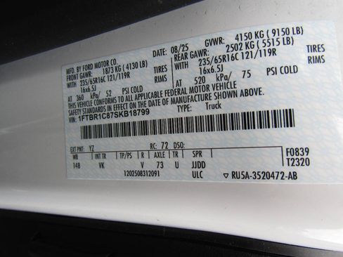 Used 2025 Ford Transit 250 148 Medium Roof RWD image 16