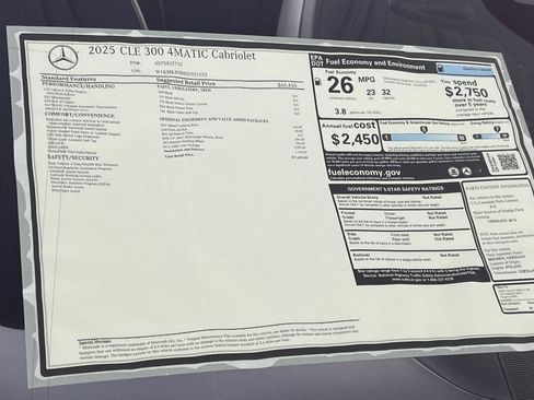 New 2025 Mercedes-Benz CLE 300 4MATIC Cabriolet image 29