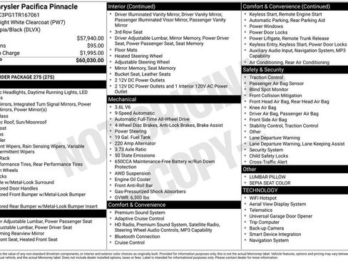New 2026 Chrysler Pacifica Pinnacle image 6