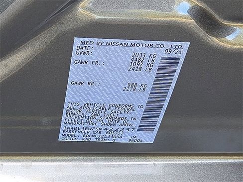 New 2025 Nissan Altima 2.5 SL image 10