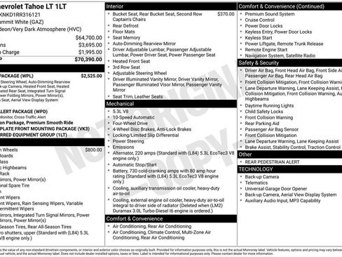Used 2024 Chevrolet Tahoe LT w/ Luxury Package AWD/4WD image 13