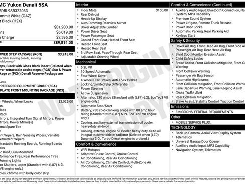 Certified 2025 GMC Yukon Denali w/ Sun & Power Step Package image 51