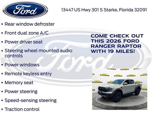 New 2026 Ford Ranger Raptor AWD/4WD image 25