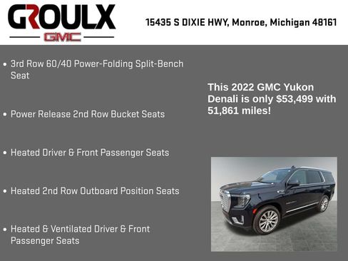 Used 2022 GMC Yukon Denali AWD/4WD image 33