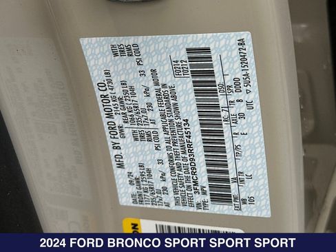Used 2024 Ford Bronco Sport Badlands AWD/4WD image 32