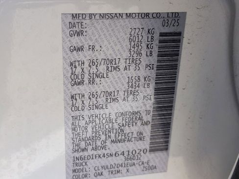 Used 2025 Nissan Frontier PRO-4X w/ Pro Convenience Package image 24