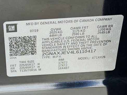 Used 2020 Chevrolet Equinox LT w/ Driver Convenience Package FWD image 38