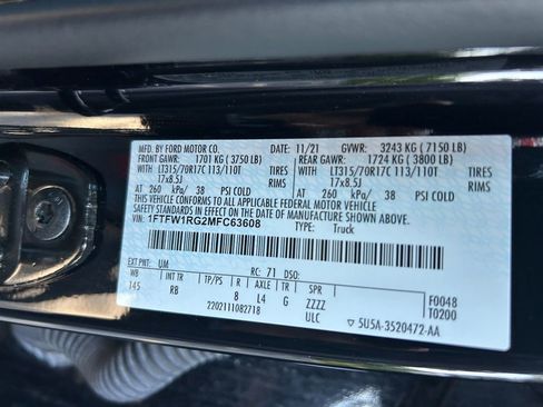 Used 2021 Ford F150 Raptor w/ Equipment Group 801A High image 35