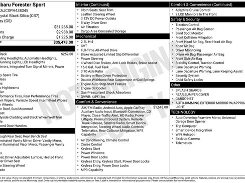 Certified 2023 Subaru Forester Sport image 25