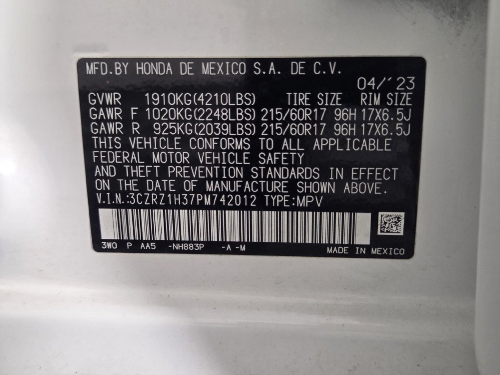 Used 2023 Honda HR-V LX image 52