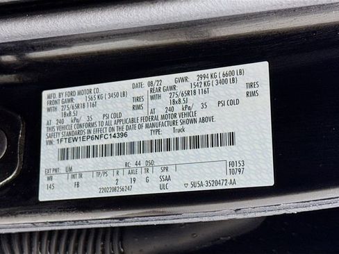 Certified 2022 Ford F150 XLT w/ Equipment Group 302A High image 30