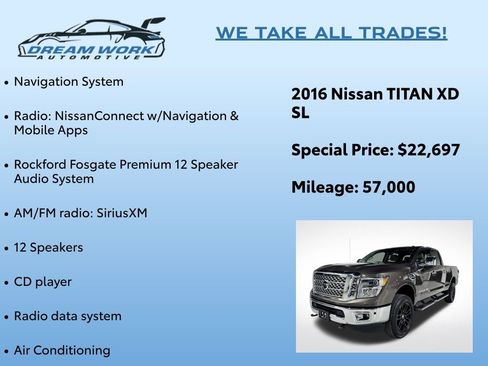 Used 2016 Nissan Titan SL image 2