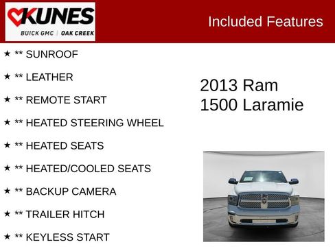 Used 2013 RAM 1500 Laramie w/ Convenience Group AWD/4WD image 2