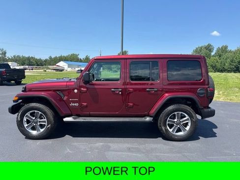 Used 2021 Jeep Wrangler Unlimited Sahara w/ Uconnect 4C Nav & Sound Group AWD/4WD image 2