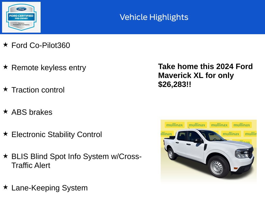 Used 2024 Ford Maverick XL FWD image 18