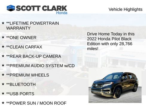 Used 2022 Honda Pilot Black Edition image 11