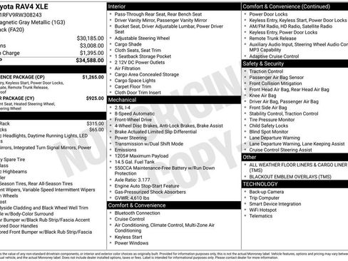 Used 2024 Toyota RAV4 XLE w/ Convenience Package FWD image 2