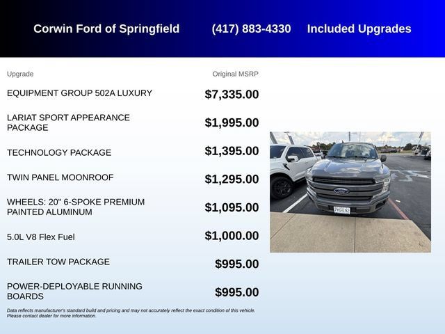 Used 2018 Ford F150 Lariat w/ Equipment Group 502A Luxury AWD/4WD image 5