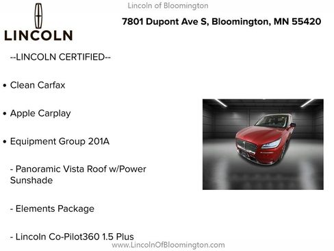 Certified 2022 Lincoln Corsair Reserve w/ Elements Package image 6
