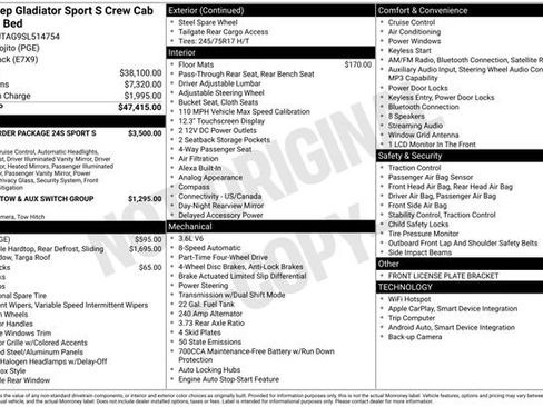 New 2025 Jeep Gladiator Sport image 3