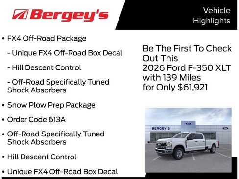 New 2026 Ford F350 XLT w/ FX4 Off-Road Package image 5