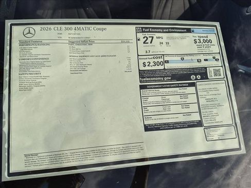 New 2026 Mercedes-Benz CLE 300 4MATIC Coupe image 16