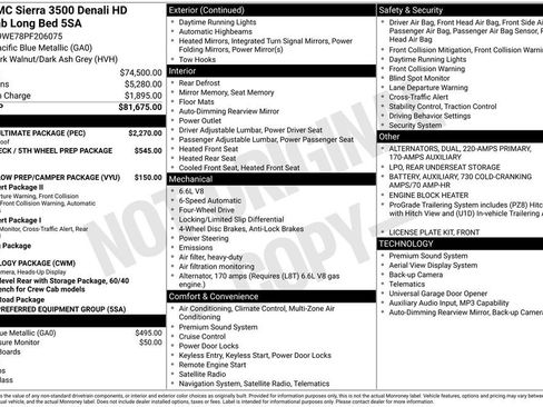 Certified 2023 GMC Sierra 3500 Denali w/ Denali Ultimate Package AWD/4WD image 5
