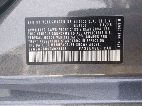 New 2026 Volkswagen Jetta SE FWD image 24