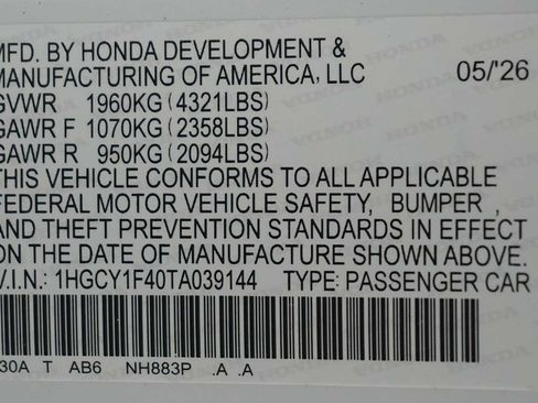 Certified 2026 Honda Accord SE image 30