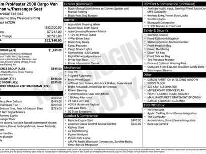 New 2026 RAM ProMaster 2500 w/ Safety Group