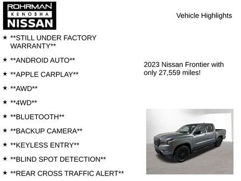 Certified 2023 Nissan Frontier SV w/ Midnight Edition Package image 8